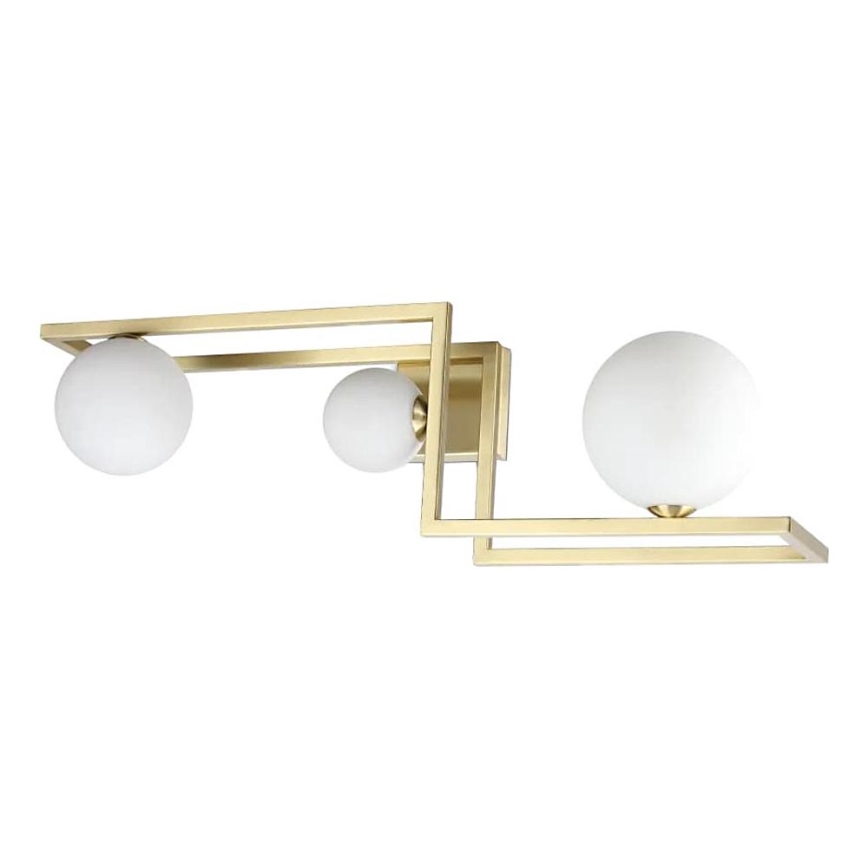 Ideal Lux - Пристельова LED люстра ANGOLO 3xG9/3W/230V латунь