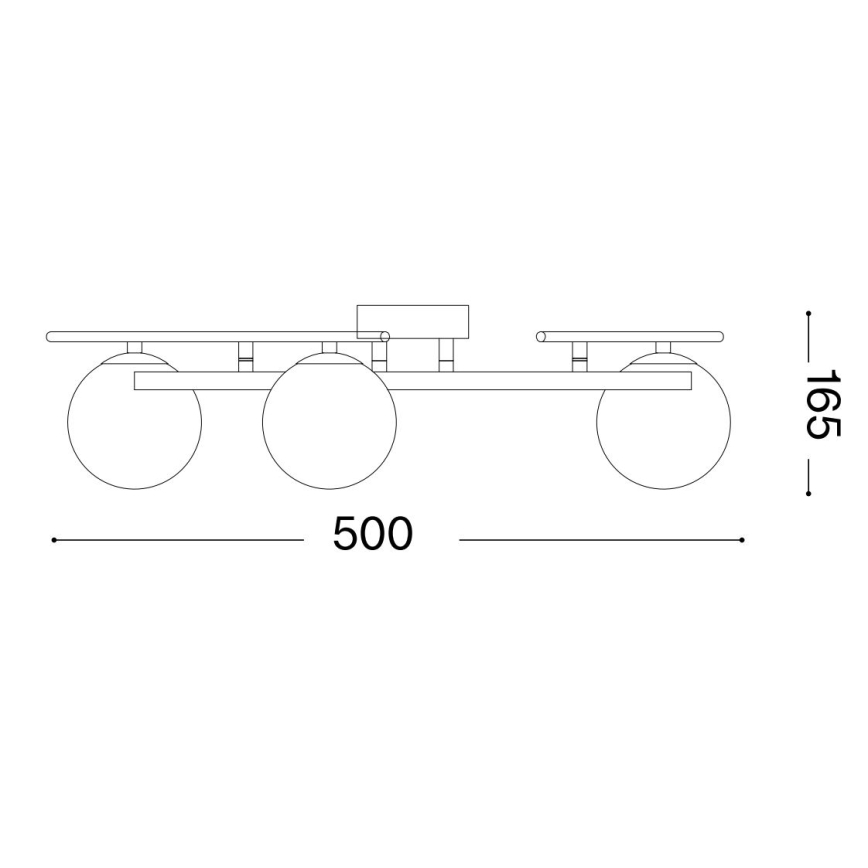 Ideal Lux - Пристельова LED люстра ATLAS 3xG9/3W/230V золотий