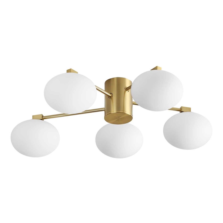 Ideal Lux - Пристельова LED люстра HERMES 5xG9/3W/230V діаметр 60 см золотий