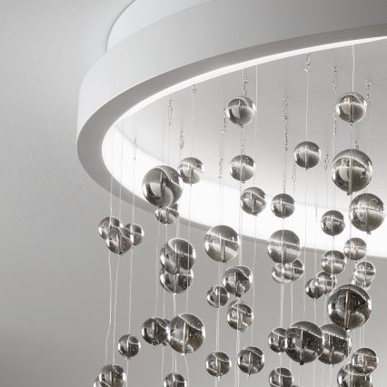 Ideal Lux - Пристельова LED люстра з регулюванням яскравості ARMONY LED/48W/230V CRI 90 діаметр 50 см білий