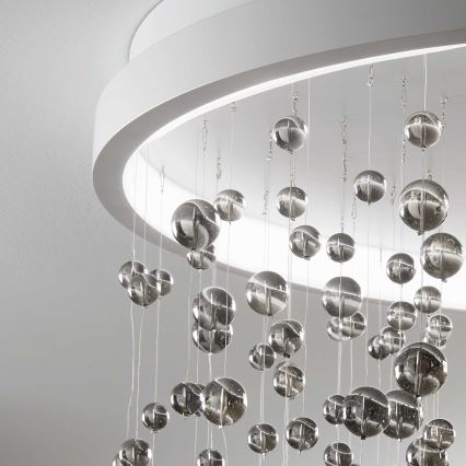 Ideal Lux - Пристельова LED люстра з регулюванням яскравості ARMONY LED/56W/230V CRI 90 діаметр 60 см білий