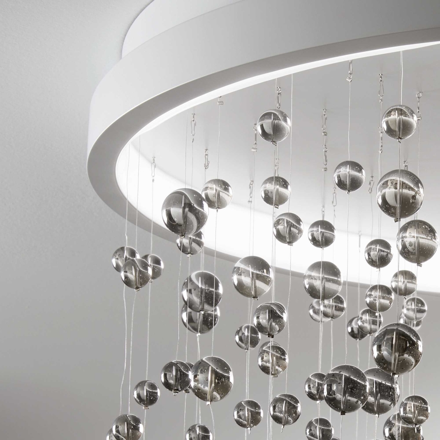 Ideal Lux - Пристельова LED люстра з регулюванням яскравості ARMONY LED/56W/230V CRI 90 діаметр 60 см білий