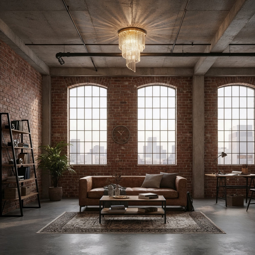 Ideal Lux - Пристельова кришталева люстра CARLTON 12xE14/40W/230V діаметр 50 см золотий