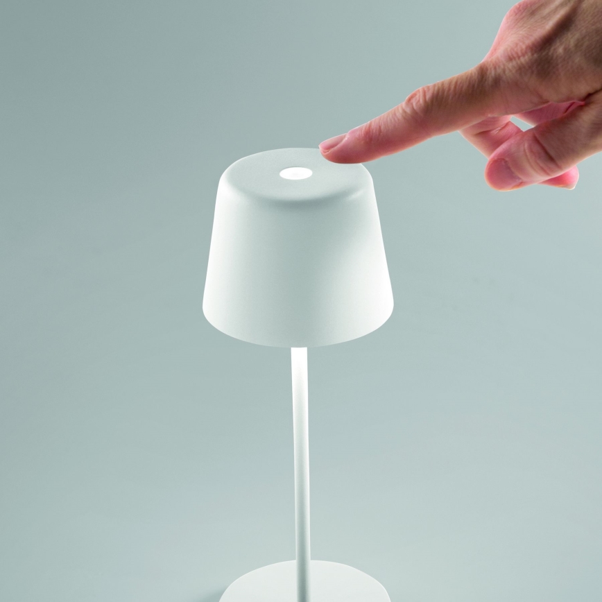 Ideal Lux - LED Сенсорна вулична настільна лампа з регулюванням яскравості CUTE LED/2,5W/3,7V USB 2200-2700K IP65 білий