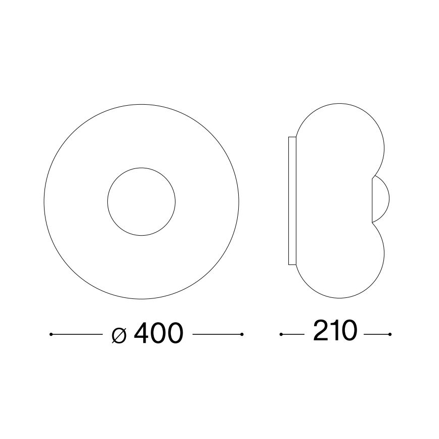 Ideal Lux - Стельовий LED світильник ARIZONA 3xGX53/9W/230V діаметр 40 см білий