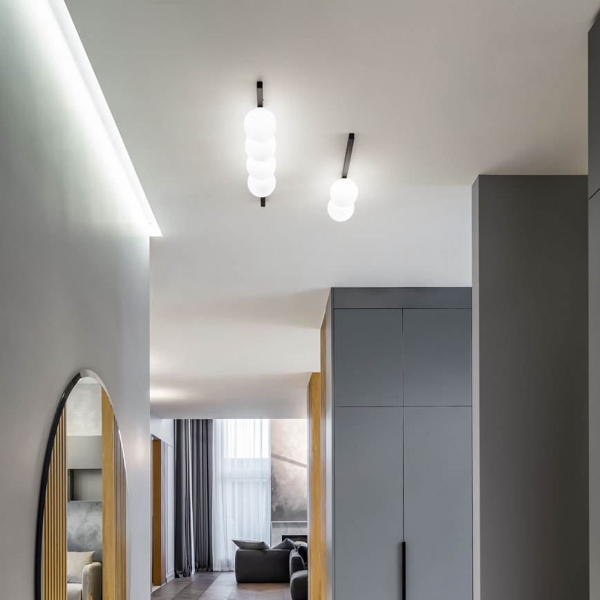 Ideal Lux - Стельовий LED світильник BINOMIO 4xG9/3W/230V чорний
