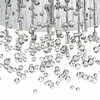 Ideal Lux - Стельовий LED світильник NEVE 8xG9/3W/230V діаметр 40,5 см глянцевий хром