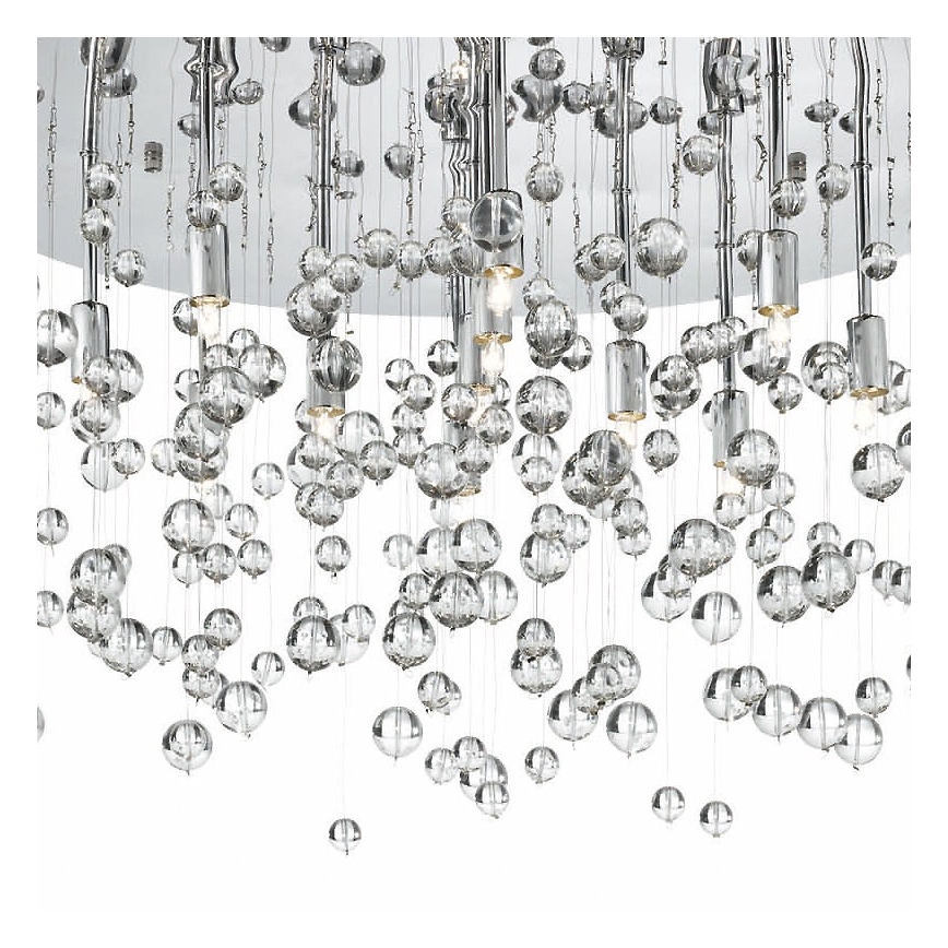Ideal Lux - Стельовий LED світильник NEVE 8xG9/3W/230V діаметр 40,5 см глянцевий хром