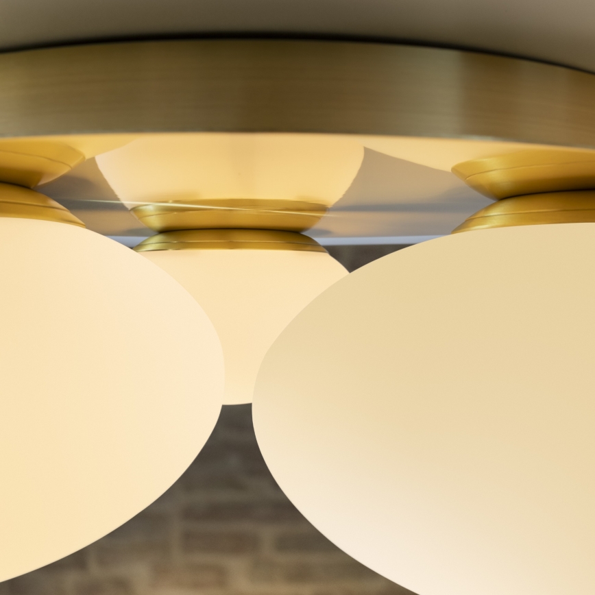 Ideal Lux - Стельовий LED світильник NINFEA 3xGX53/9W/230V золотий