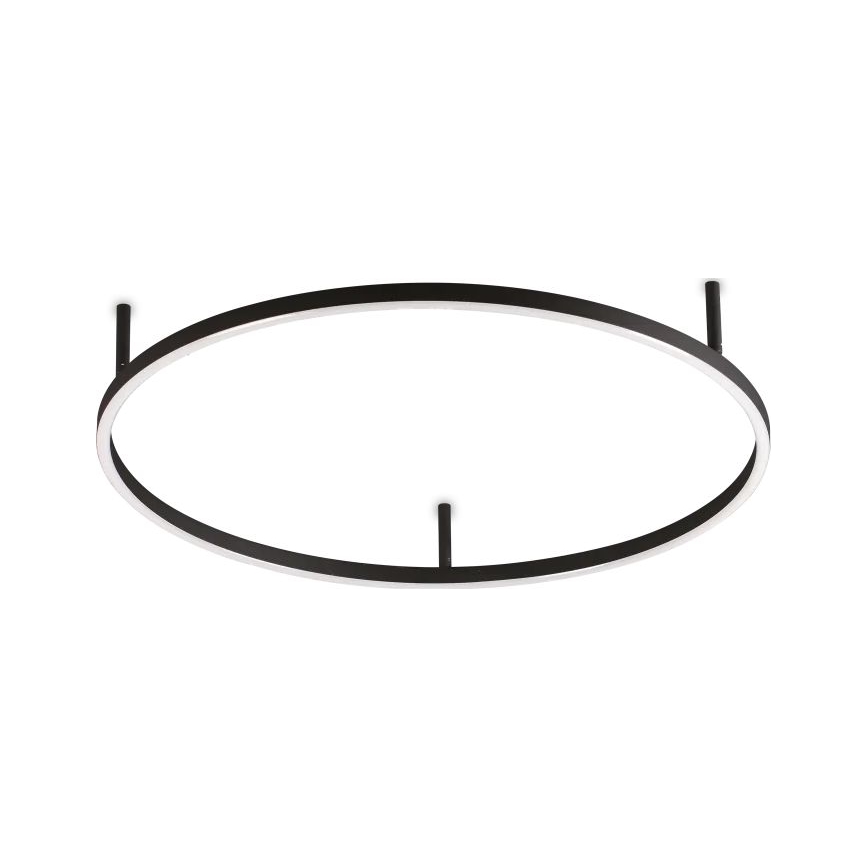 Ideal Lux - Стельовий LED світильник ORACLE SLIM LED/37W/230V 2700K діаметр 70 см чорний