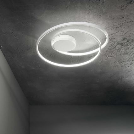 Ideal Lux - Стельовий LED світильник OZ LED/47W/230V діаметр 60 см CRI 90 білий
