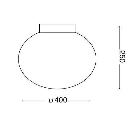 Ideal Lux - Стельовий світильник CANDY 1xE27/42W/230V діаметр 40 см білий