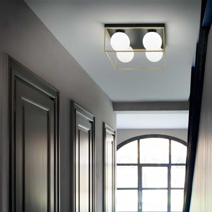 Ideal Lux - Стельовий світильник LINGOTTO 4xE14/40W/230V