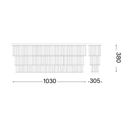 Ideal Lux - Стельовий світильник MARTINEZ 8xE14/40W/230V глянцевий хром