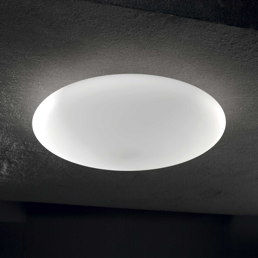 Ideal Lux - Стельовий світильник SMARTIES 1xE27/42W/230V діам. 33 см білий