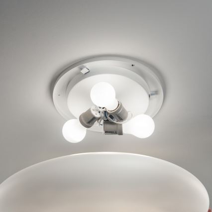 Ideal Lux - Стельовий світильник SMARTIES 2xE27/42W/230V діаметр 42,5 см білий