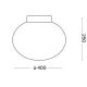 Ideal Lux - Стельовий світильник CANDY 1xE27/42W/230V діаметр 40 см білий