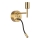 Ideal Lux - Светодиодная гибкая лампа с креплением SET 1xE27/42W + LED/3W/230V CRI 90 USB золотистый