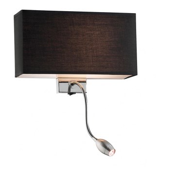 Ideal Lux - Светодиодная гибкая настенная лампа HOTEL 1xE27/60W + LED/1,5W/230V