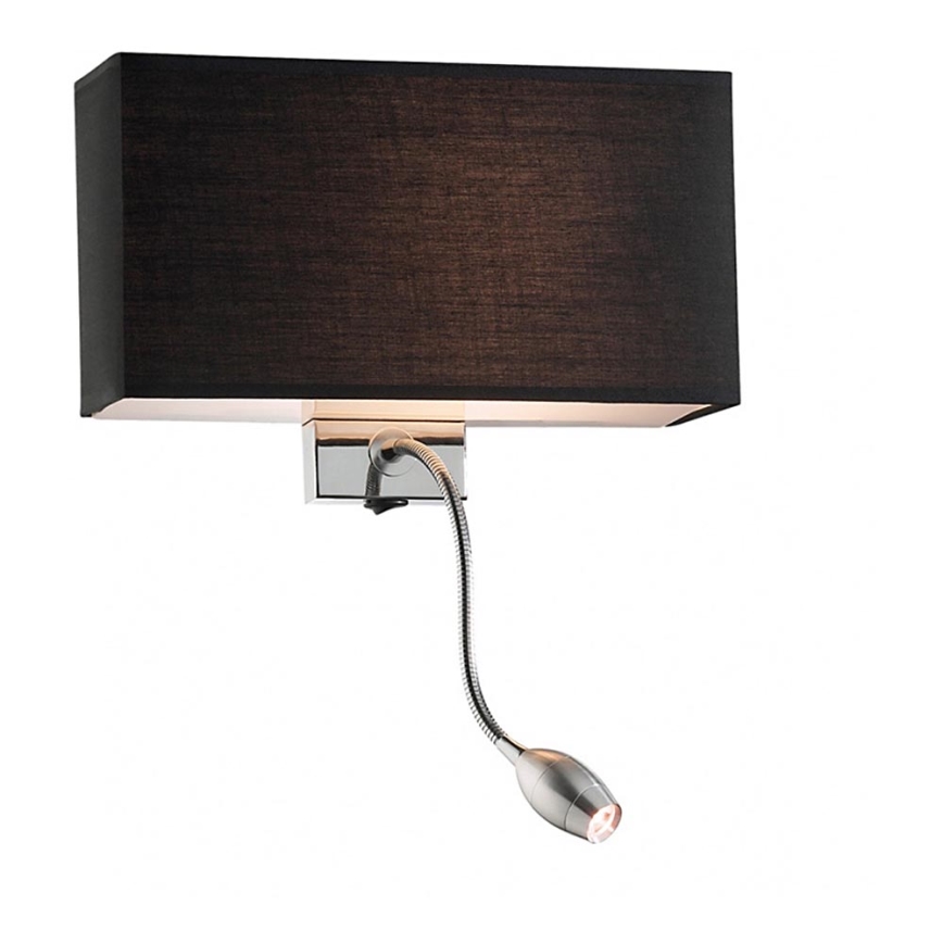 Ideal Lux - Светодиодная гибкая настенная лампа HOTEL 1xE27/60W + LED/1,5W/230V