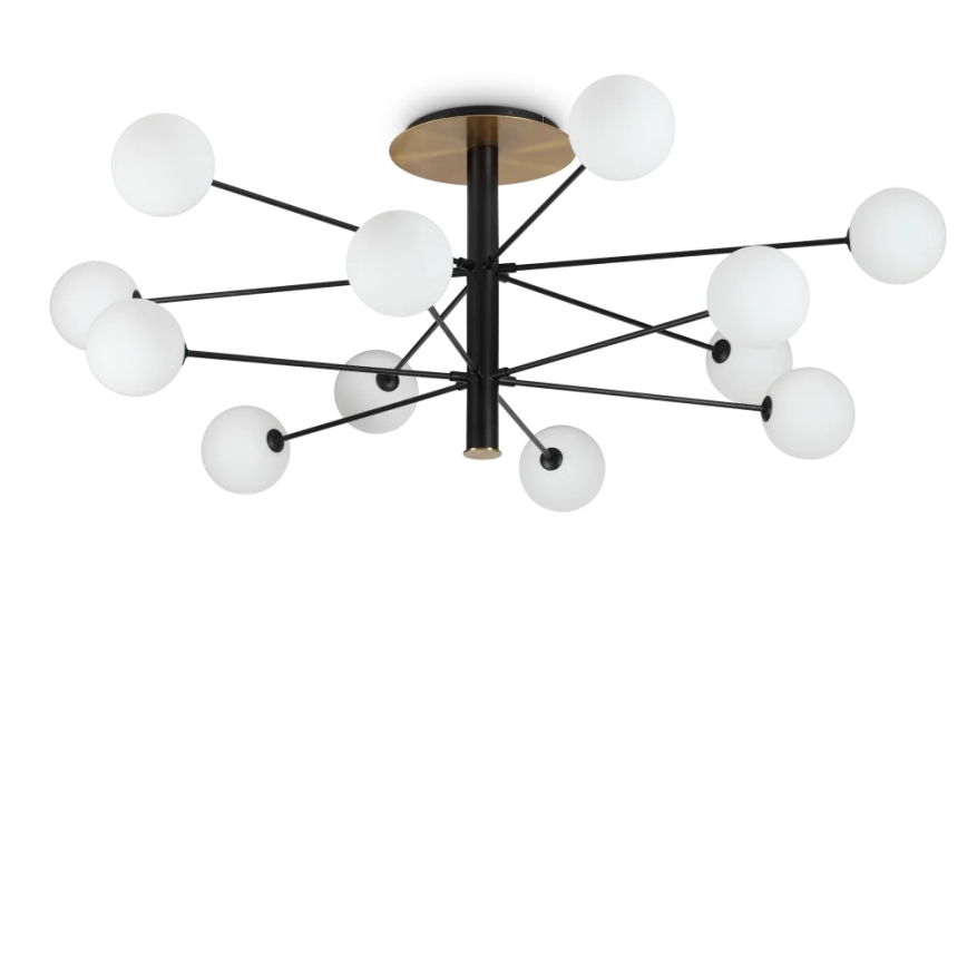 Ideal Lux - Светодиодная люстра на штанге COSMOPOLITAN 12xG9/3W/230V диаметр 145 см черный