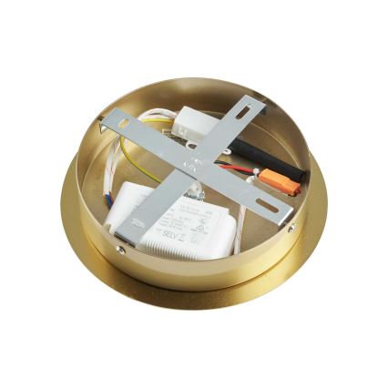 Ideal Lux - Светодиодная люстра на штанге EQUINOXE 12xG4/2W/230V диаметр 124 см латунь/прозрачный