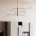 Ideal Lux - Светодиодная люстра на штанге EQUINOXE 8xG4/2W/230V диаметр 128 см латунь/прозрачный