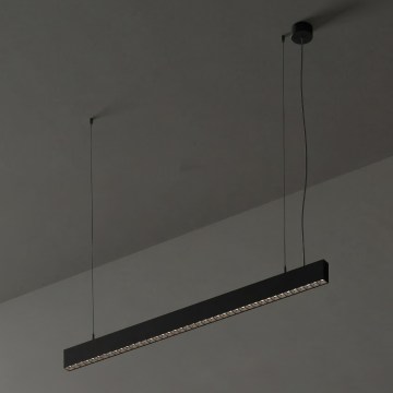 Ideal Lux - Светодиодная люстра на тросе OFFICE LED/30W/230V 3000K CRI 90 черная