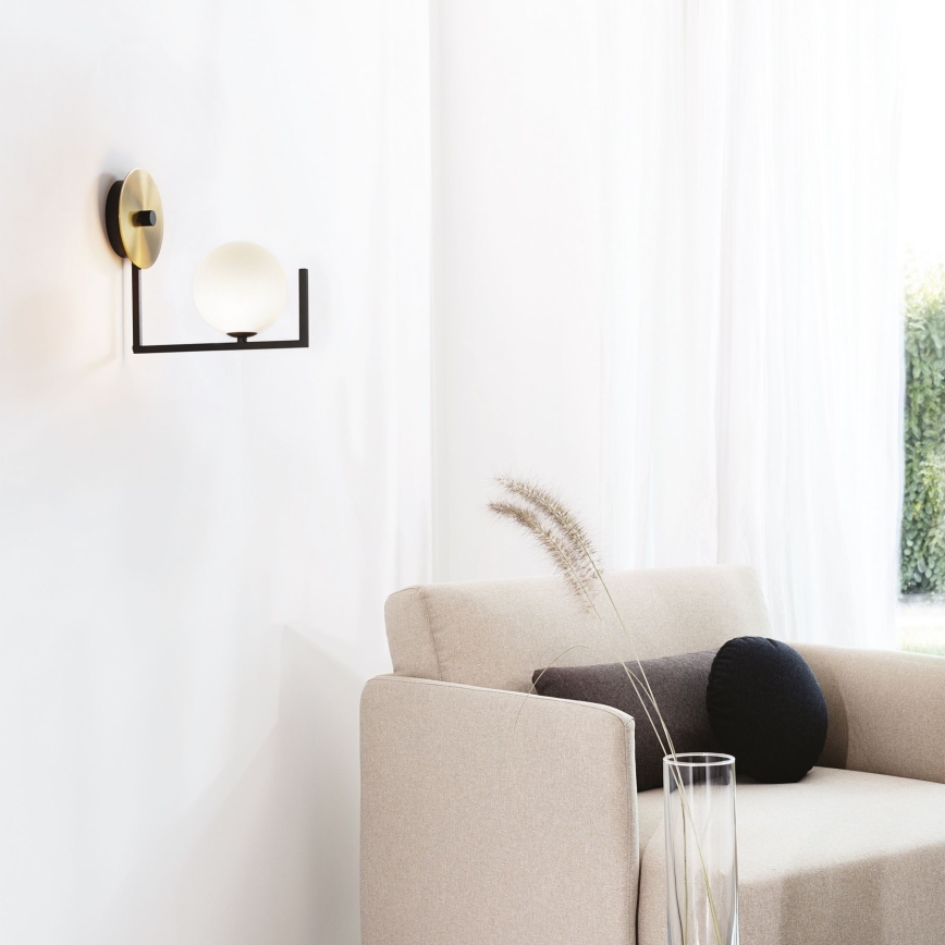 Ideal Lux - Светодиодная настенная лампа BIRDS 1xG9/3W/230V черный/золотистый