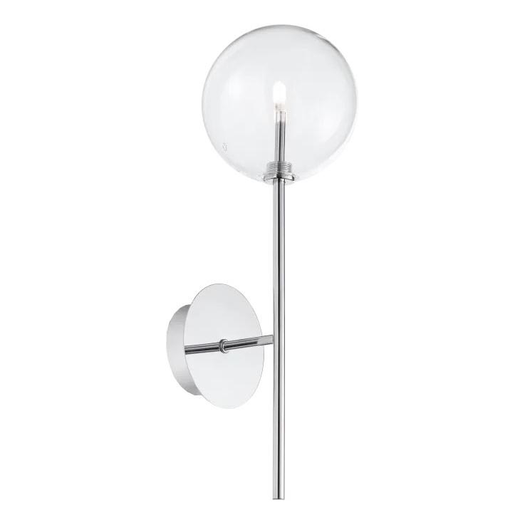 Ideal Lux - Светодиодная настенная лампа EQUINOXE 1xG4/2W/230V блестящий хром/прозрачный