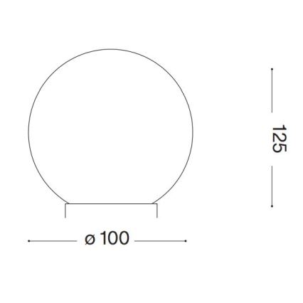 Ideal Lux - Светодиодная настольная лампа CARTA 1xG9/3W/230V диаметр 10 см белый