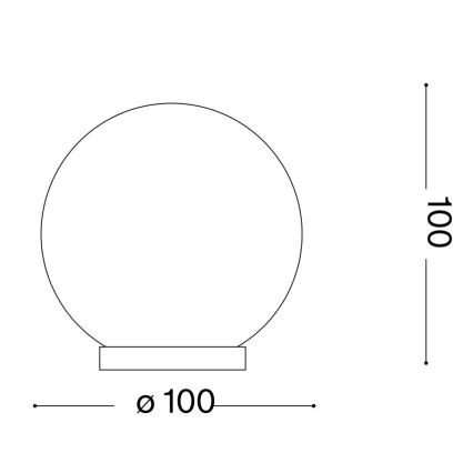 Ideal Lux - Светодиодная настольная лампа MAPA 1xG9/3W/230V диаметр 10 см белый