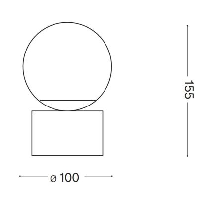 Ideal Lux - Светодиодная настольная лампа PERLAGE 1xG9/3W/230V золотистый/белый