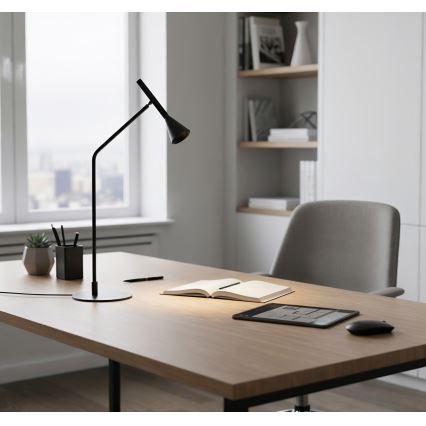 Ideal Lux - Светодиодная сенсорная настольная лампа с регулированием яркости DIESIS LED/6,5W/230V CRI 90 черный