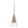 Ideal Lux - Светодиодная подвесная люстра CONO 1xGU10/7W/230V диаметр 15 см CRI 90 латунь
