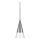 Ideal Lux - Светодиодная подвесная люстра CONO 1xGU10/7W/230V диаметр 15 см CRI 90 матовый хром