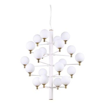 Ideal Lux - Светодиодная подвесная люстра COPERNICO 20xG9/3W/230V диаметр 86 см белый