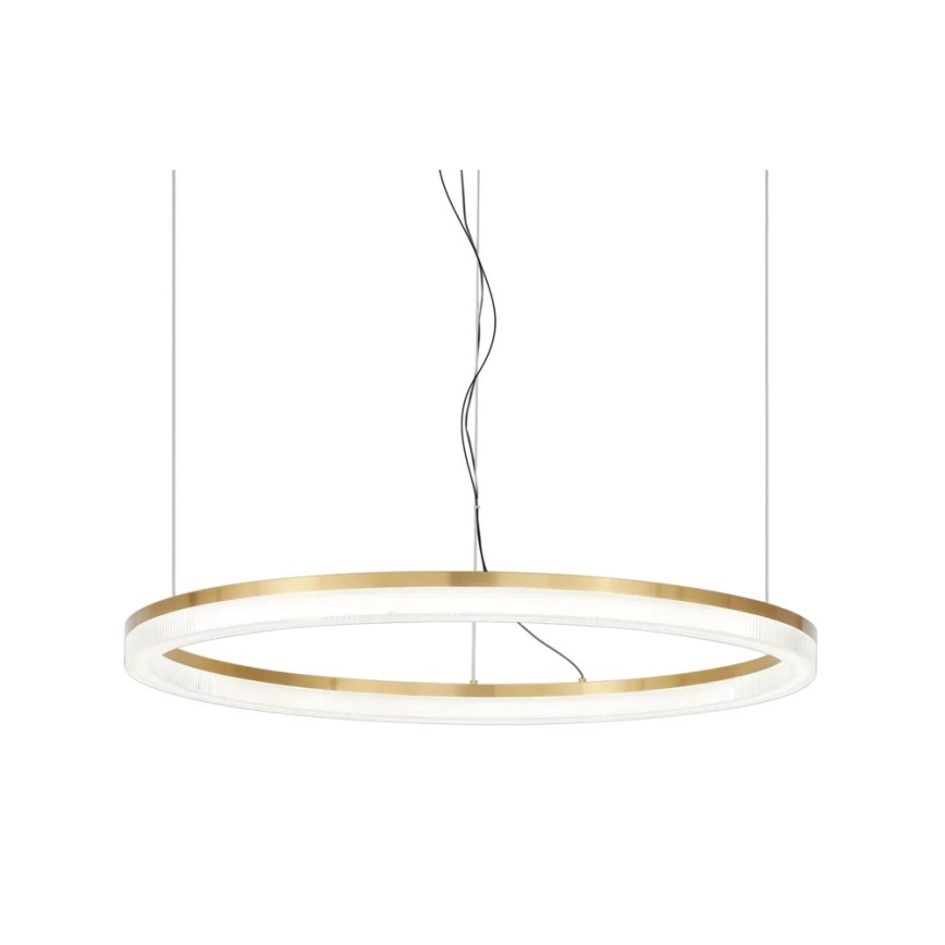 Ideal Lux - Светодиодная подвесная люстра CROWN LED/42W/230V 3000K диаметр 80 см CRI 90 латунь