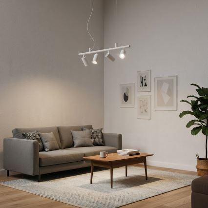 Ideal Lux - Светодиодная подвесная люстра DYNAMITE 4xGU10/7W/230V CRI 90 белый