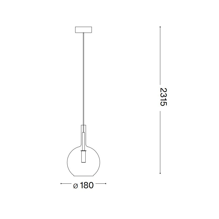 Ideal Lux - Светодиодная подвесная люстра EMPIRE 1xG9/3W/230V