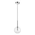 Ideal Lux - Светодиодная подвесная люстра EQUINOXE 1xG4/2W/230V диаметр 15 см блестящий хром/прозрачный