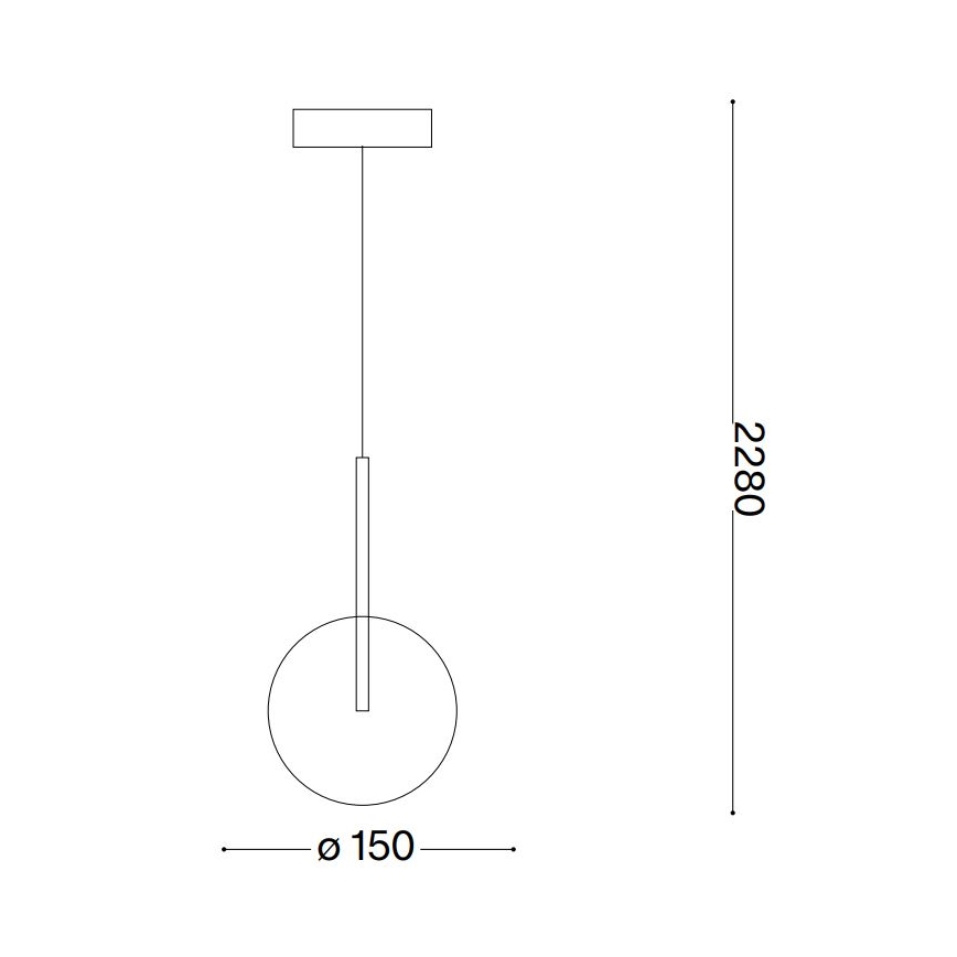 Ideal Lux - Светодиодная подвесная люстра EQUINOXE 1xG4/2W/230V диаметр 15 см блестящий хром/дымчатый