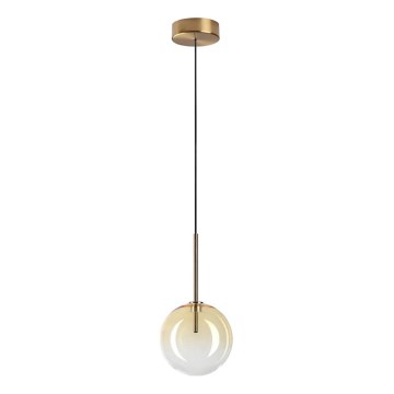 Ideal Lux - Светодиодная подвесная люстра EQUINOXE 1xG4/2W/230V диаметр 15 см латунь/дымчатый