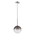 Ideal Lux - Светодиодная подвесная люстра EQUINOXE 1xG4/2W/230V диаметр 20 см блестящий хром/дымчатый