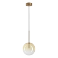 Ideal Lux - Светодиодная подвесная люстра EQUINOXE 1xG4/2W/230V диаметр 20 см латунь/дымчатый