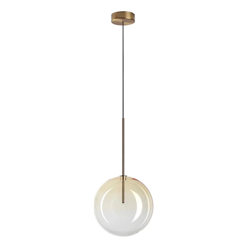 Ideal Lux - Светодиодная подвесная люстра EQUINOXE 1xG4/2W/230V диаметр 25 см латунь/дымчатый