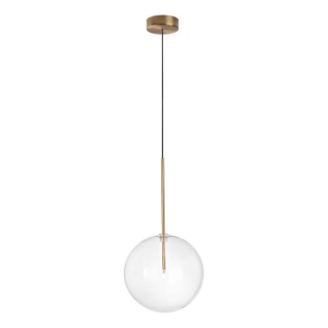 Ideal Lux - Светодиодная подвесная люстра EQUINOXE 1xG4/2W/230V диаметр 25 см латунь/прозрачный