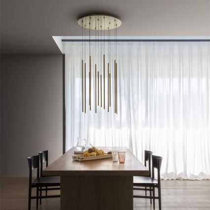 Ideal Lux - Светодиодная подвесная люстра FILO LED/25W/230V латунь