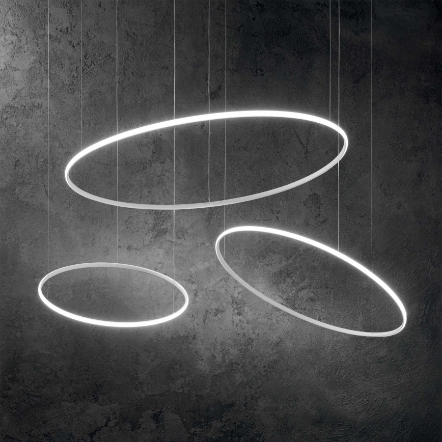 Ideal Lux - Светодиодная подвесная люстра HULAHOOP LED/46W/230V 3000K диаметр 100 см CRI 90 белый