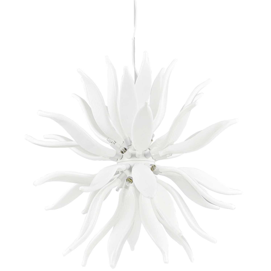 Ideal Lux - Светодиодная подвесная люстра LEAVES 12xG9/3W/230V диаметр 80 см белый